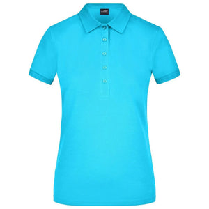 Polo Ladies Elastic Piqué azzurro / S - personalizzabile con logo