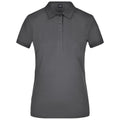 Polo Ladies Elastic Piqué graphite / S - personalizzabile con logo