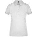 Polo Ladies Elastic Piqué grigio / S - personalizzabile con logo
