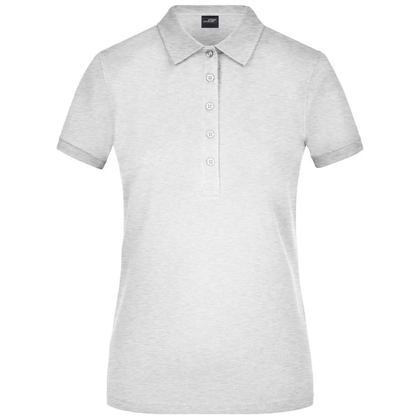Polo Ladies Elastic Piqué grigio / S - personalizzabile con logo