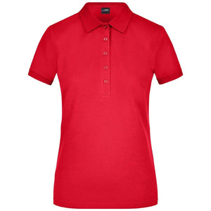 Polo Ladies Elastic Piqué rosso / S - personalizzabile con logo