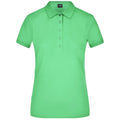 Polo Ladies Elastic Piqué verde / S - personalizzabile con logo