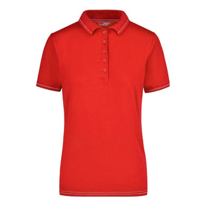 Polo Ladies Elastic rosso / S - personalizzabile con logo