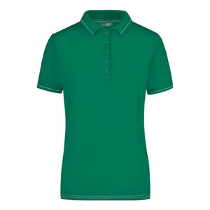 Polo Ladies Elastic verde / S - personalizzabile con logo