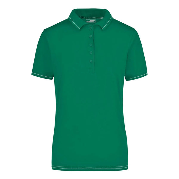 Polo Ladies Elastic verde / S - personalizzabile con logo