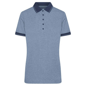 Polo Ladies Heather blu / S - personalizzabile con logo