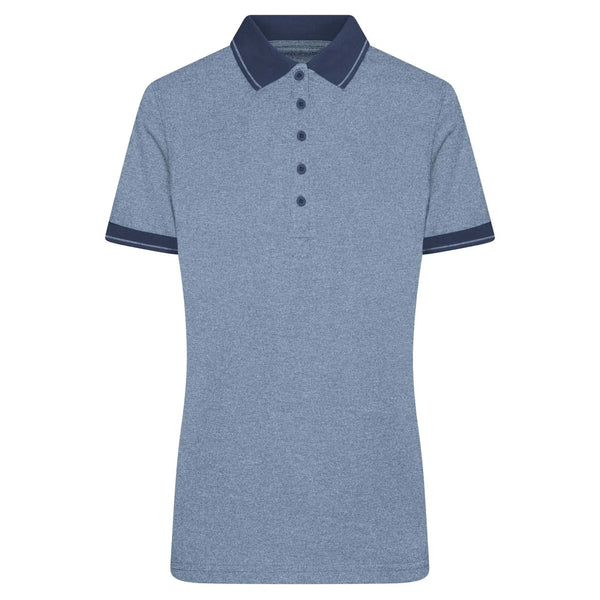 Polo Ladies Heather blu / S - personalizzabile con logo