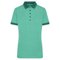 Polo Ladies Heather verde / S - personalizzabile con logo