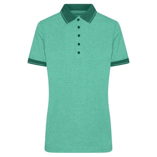 Polo Ladies Heather verde / S - personalizzabile con logo