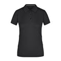 Polo Ladies High Performance nero / S - personalizzabile con logo
