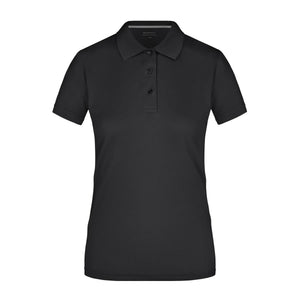 Polo Ladies High Performance nero / S - personalizzabile con logo