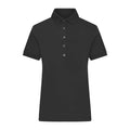 Polo Ladies Mercerised nero / XS - personalizzabile con logo