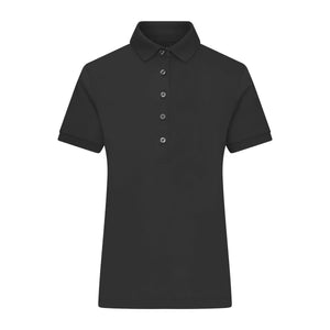 Polo Ladies Mercerised nero / XS - personalizzabile con logo