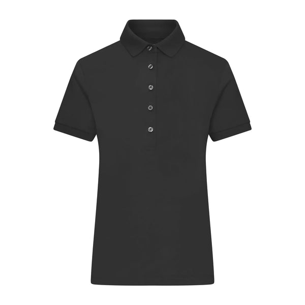 Polo Ladies Mercerised nero / XS - personalizzabile con logo