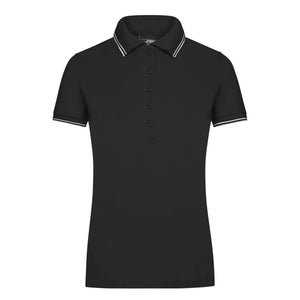 Polo Ladies nero / S - personalizzabile con logo