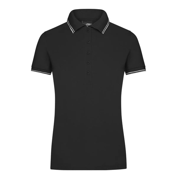Polo Ladies nero / S - personalizzabile con logo