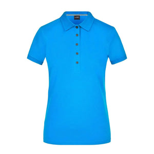 Polo Ladies Pima azzurro / S - personalizzabile con logo
