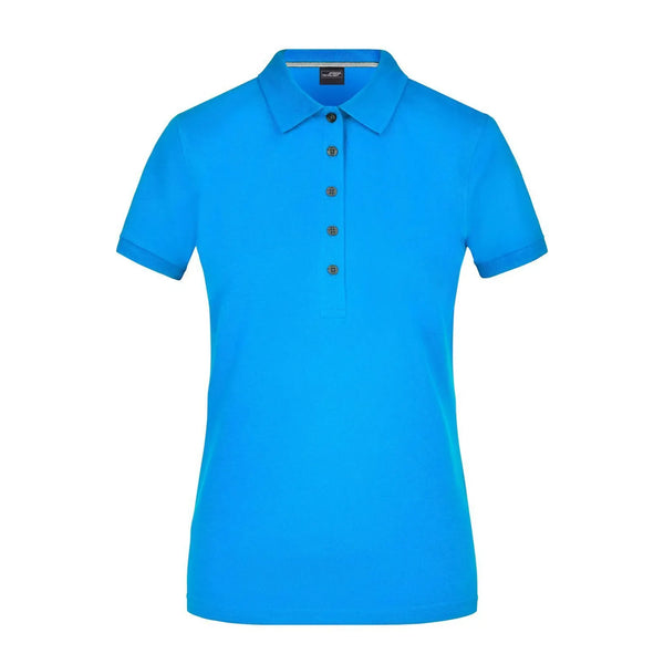 Polo Ladies Pima azzurro / S - personalizzabile con logo