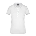 Polo Ladies Pima bianco / S - personalizzabile con logo