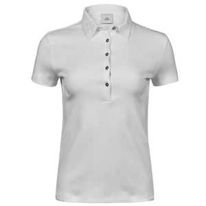 Polo Ladies Pima Cotton bianco / S - personalizzabile con logo