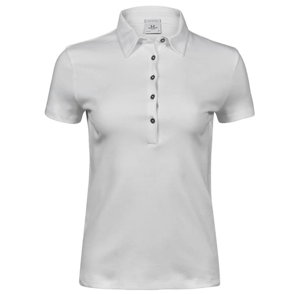 Polo Ladies Pima Cotton bianco / S - personalizzabile con logo