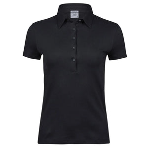 Polo Ladies Pima Cotton nero / S - personalizzabile con logo