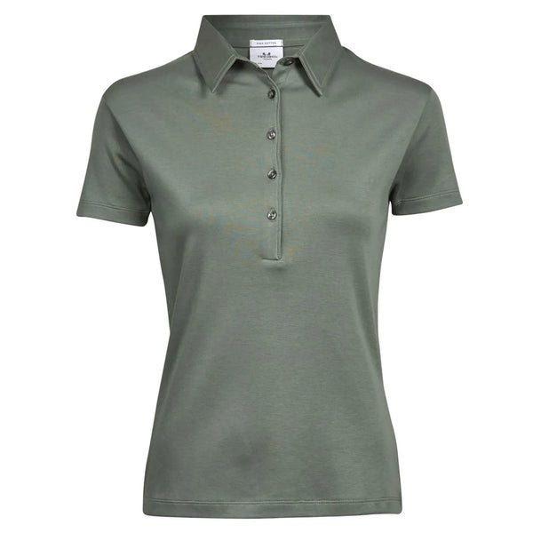 Polo Ladies Pima Cotton verde / S - personalizzabile con logo