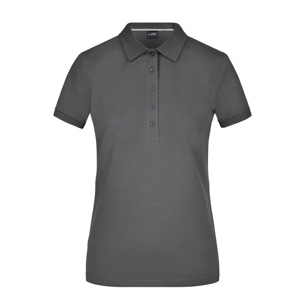 Polo Ladies Pima grigio / S - personalizzabile con logo