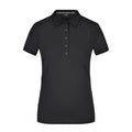 Polo Ladies Pima nero / S - personalizzabile con logo