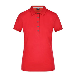 Polo Ladies Pima rosso / S - personalizzabile con logo