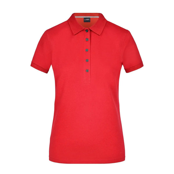 Polo Ladies Pima rosso / S - personalizzabile con logo