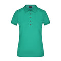 Polo Ladies Pima verde / S - personalizzabile con logo
