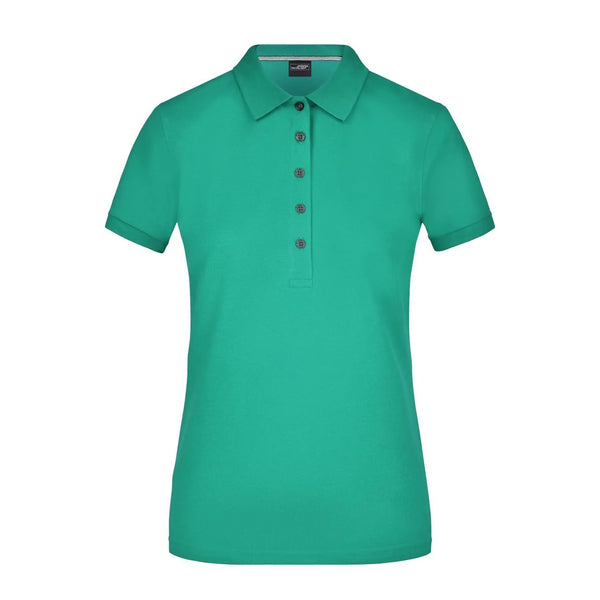 Polo Ladies Pima verde / S - personalizzabile con logo