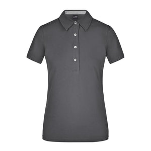 Polo Ladies Plain grigio / S - personalizzabile con logo