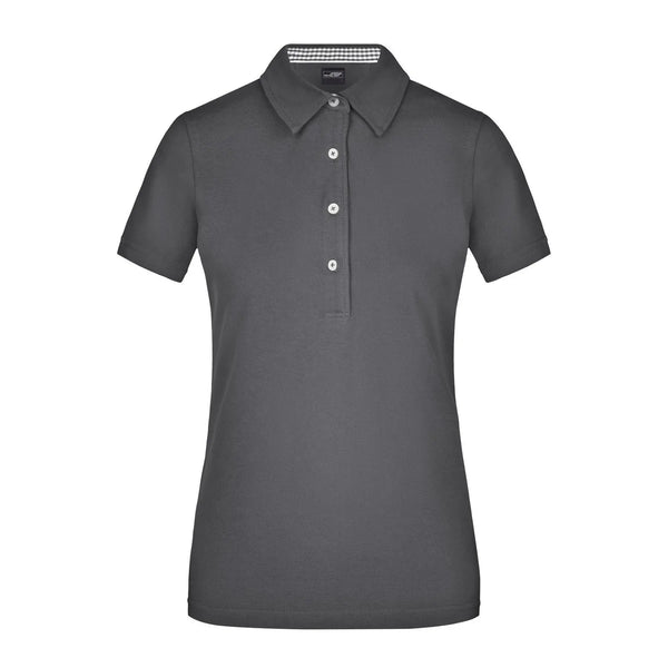Polo Ladies Plain grigio / S - personalizzabile con logo