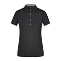 Polo Ladies Plain nero / S - personalizzabile con logo
