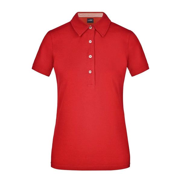 Polo Ladies Plain rosso / S - personalizzabile con logo