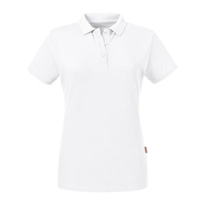 Polo Ladies Pure Organic bianco / XS - personalizzabile con logo