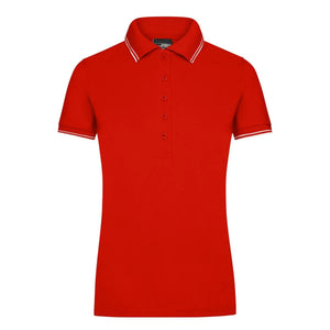 Polo Ladies rosso / S - personalizzabile con logo