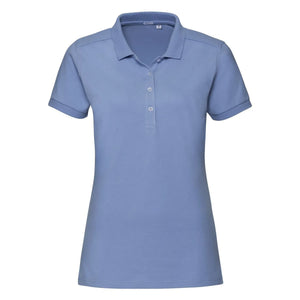 Polo Ladies Stretch azzurro / XS - personalizzabile con logo