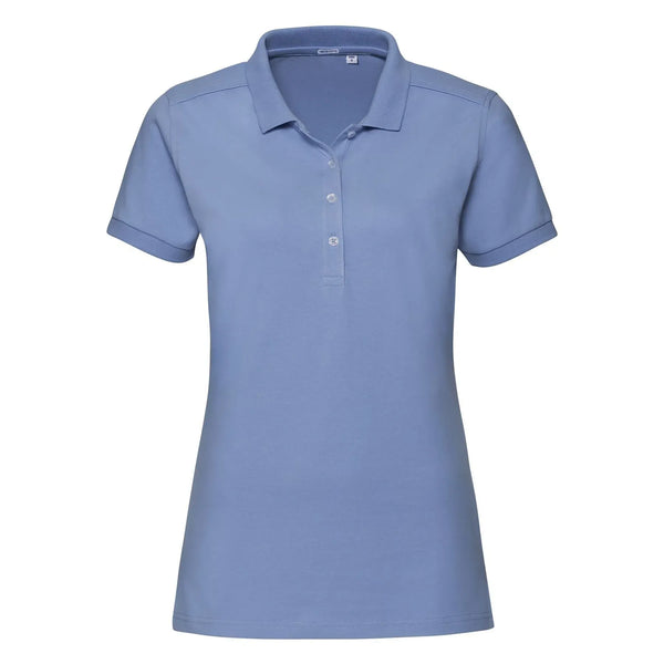 Polo Ladies Stretch azzurro / XS - personalizzabile con logo