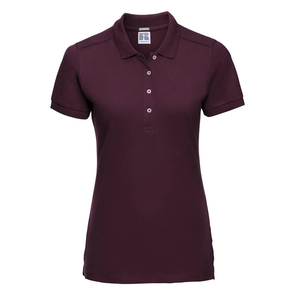 Polo Ladies Stretch bordeaux / XS - personalizzabile con logo
