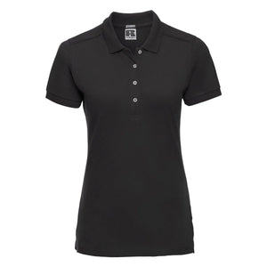 Polo Ladies Stretch nero / XS - personalizzabile con logo