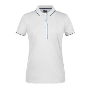Polo Ladies Stripe bianco / XS - personalizzabile con logo