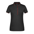 Polo Ladies Stripe black/red / XS - personalizzabile con logo
