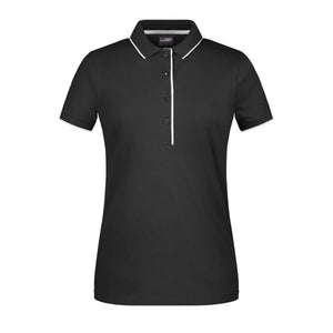 Polo Ladies Stripe black/silver / XS - personalizzabile con logo