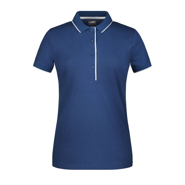 Polo Ladies Stripe blu / XS - personalizzabile con logo