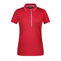 Polo Ladies Stripe rosso / XS - personalizzabile con logo