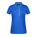 Polo Ladies Stripe royal / XS - personalizzabile con logo