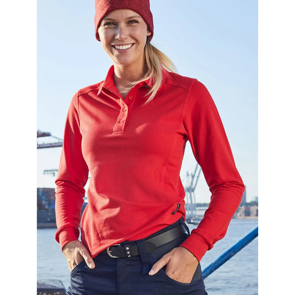 Polo Ladies Workwear-maniche lunghe - personalizzabile con logo